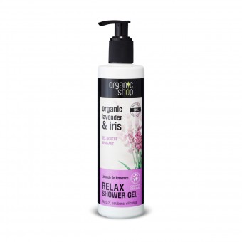 ORGANIC SHOP SHOWER GEL RILASSANTE LAVANDER & IRIS 280 ML , BAGNO/DOCCIA SCHIUMA, S151892, 71724