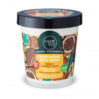 ORGANIC SHOP CREMA CORPO IDRATANTE VANIGLIA & PANNA MONTATA VASO 450 ML , TRATTAMENTO CORPO, S151867, 71739