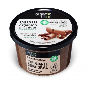 ORGANIC SHOP SCRUB CORPO ESFOLIANTE CACAO & ZUCCHERO VASO 250 ML, TRATTAMENTO CORPO, S151866, 71740