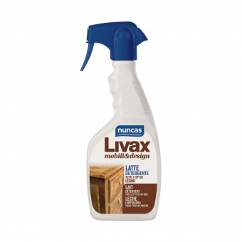 NUNCAS LIVAX MOBILI & DESIGN LATTE DETERGENTE PER TUTTI I TIPI DI LEGNO TRIGGER 500 ML, PAVIMENTI, S151710, 71808