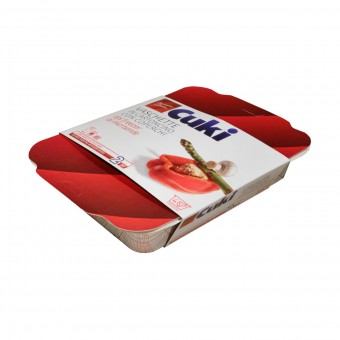 CUKI VASCHETTA IN CARTONCINO CON COPERCHIO 4 PORZIONI 2 PEZZI PER MICROONDE, SACCHETTI / VASCHETTE ALIMENTARI, S022437, 71841