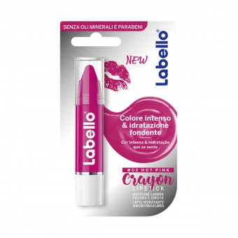 LABELLO CRAYON MATITONE LABBRA COLORA E IDRATA 02 HOT PINK BURROCACAO, PROTETTIVI LABBRA, S151409, 71893