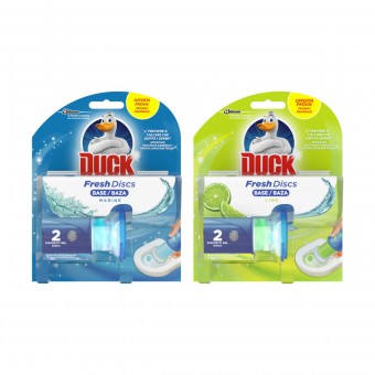 DUCK FRESH 2 DISCS GEL WC BASE+RICARICA MARINE, CURA WC, S151358, 71916