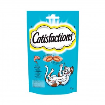 CATISFACTIONS DELIZIOSO SALMONE BUSTA 60 Grammi Alimento per Gatti, NUTRIZIONE, S151131, 71977
