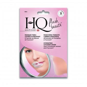 HQ MASCHERA IN TESSUTO LABBRA IDRATANTE ALL'ESTRATTO DI FIORDALISO E FUCOCERT 15 MINUTI 3 PZ, PULIZIA VISO DONNA, S150982, 72036