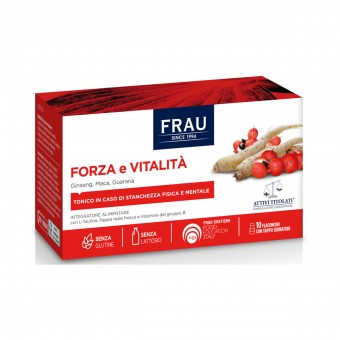 FRAU INTEGRATORE ALIMENTARE FORZA e VITALITA' GINSENG, MACA, GUARANA' 10 FLACONCINI 10 ML , INTEGRATORI, S150667, 72116