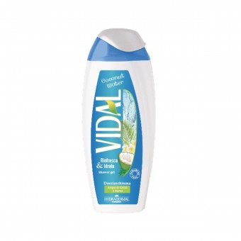 VIDAL DOCCIASCHIUMA COCONUT WATER ACQUA DI COCCO E MONOI RINFRESCA E IDRATA 250 ML , BAGNO/DOCCIA SCHIUMA, S149707, 72299