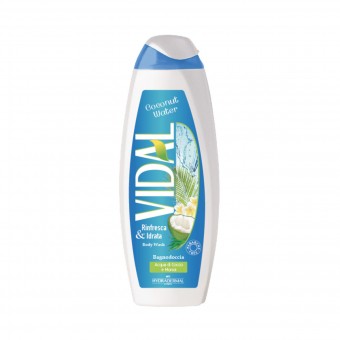 VIDAL BAGNODOCCIA COCONUT WATER RINFRESCA E IDRATA ACQUA DI COCCO E MONOI 500 ML , BAGNO/DOCCIA SCHIUMA, S149706, 72300