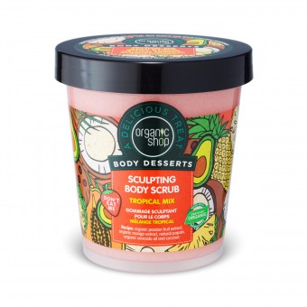 ORGANIC SHOP SCRUB CORPO MODELLANTE TROPICAL MIX VASO 450 ML , TRATTAMENTO CORPO, S149422, 72344