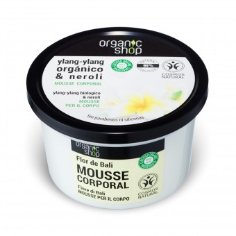 ORGANIC SHOP MOUSSE CORPO IDRATANTE YLANG-YALNG FIORE DI BALI VASO 250 ML , TRATTAMENTO CORPO, S149416, 72350