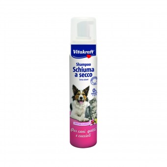 VITAKRAFT SHAMPOO SCHUMA A SECCO PER CANI - GATTI - CUCCIOLI PROFUMO FLOREALE , IGIENE, S149401, 72362