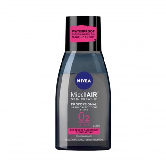 NIVEA ACQUA MICELLARE PROFESSIONAL STRUCCANTE OCCHI BIFASE WATERPROOF 125 ML, PULIZIA VISO DONNA, S149372, 72379