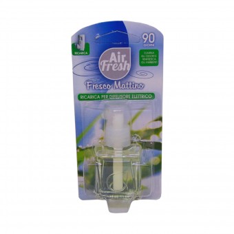 AIR FRESH RICARICA FRESCO MATTINO 90 GIORNI PER DIFFUSORE ELETTRICO (compatibile con AMI PUR) , DEODORANTE AZIONE ISTANTANEA, S149324, 72400