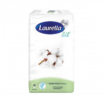 LAURELLA BIO COTTON ASSORBENTE SOTTILE GIORNO DISTESO 14 PZ , ASSORBENTI ESTERNI, S149291, 72406