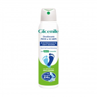 GLICEMILLE DEODORANTE SPRAY PIEDI & SCARPE RINFRESCANTE ANTI-ODORE 150 ML, ACCESSORI MANICURE PEDICURE, S149033, 72521