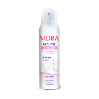 NIDRA DEOLATTE SPRAY INVISIBLE 48H DELICATO 150 ML, DEODORANTI ANTIODORE PER PERSONA, S149026, 72527
