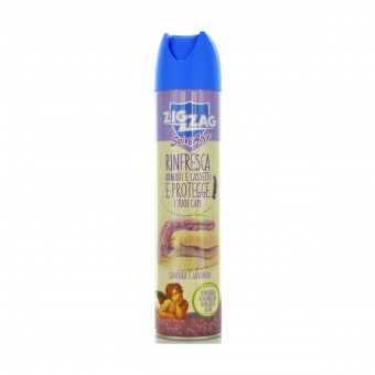 ZIG ZAG SALVA ABITI SPRAY CANFORA e LAVANDA PER ARMADI, CASSETTI E CAPI PROTEGGE RINFRESCA E PROFUMA 300 ML, ANTITARME, S147939, 72897