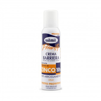 PRIORITY CREMA BARRIERA ANTI ARROSSAMENTO OSSIDO DI ZINCO 10% EFFETTO PROTETTIVO SPRAY 150 ML, IGIENE PRIMA INFANZIA, S147522, 72953