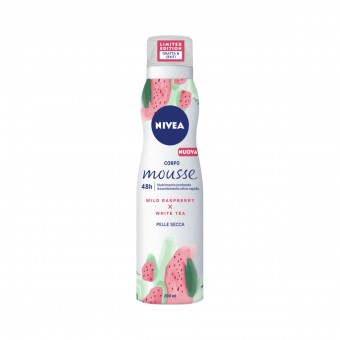 NIVEA BODY MOUSSE NUTRIENTE WILD RASPBERRY - WHITE TEA PELLE SECCA 200 ML, TRATTAMENTO CORPO, S147328, 73002
