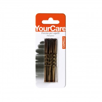 YOURCARE 3" BLISTER 22 FORCINE CON GOCCIA PESANTE PER CAPELLI COLORE CASTANO, ACCESSORI CAPELLI, S146692, 73279