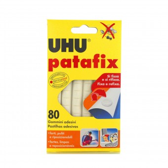 UHU PATAFIX BIANCO 80 GOMMINI ADESIVI REMOVIBILI, PENNE, MATITE, COLORI & CO, S090441, 73321