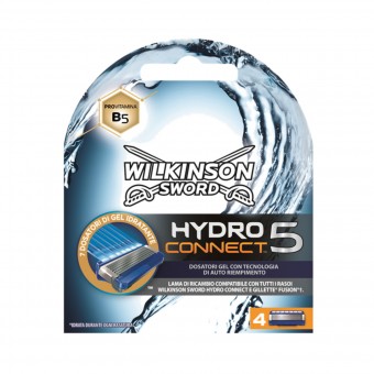 WILKINSON HYDRO 5 CONNECT 4 RICAMBI DA 5 LAME, LAME E RASOI PER UOMO, S144761, 73623