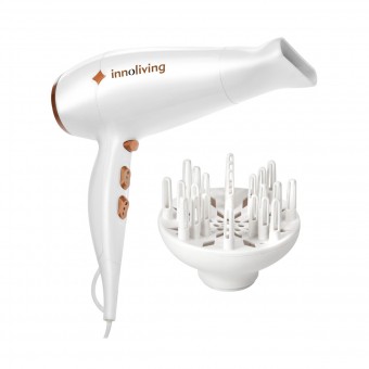 INNOLIVING ASCIUGACAPELLI PROFESSIONALE 2100W + DIFFUSORE GARANZIA 2 ANNI, PICCOLI ELETTRODOMESTICI PER LA PERSONA, S144611, 73696