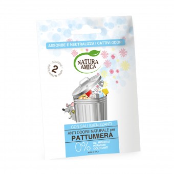 NATURA AMICA 2 BUSTE ANTI ODORE PER PATTUMIERA , ANTIODORE AZIONE ISTANTANEA, S144411, 73782