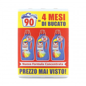 OMINO BIANCO DETERSIVO BUCATO LAVATRICE LIQUIDO COLOR+ 30 LAVAGGI 1500 ML x 3 PEZZI, BUCATO LAVATRICE, S143753, 73987