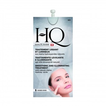 HQ TRATTAMENTO VISO LEVIGANTE E ILLUMINANTE AGLI ALFA IDROSSIACIDI NATURALI 5 DOSI 10 ML , PULIZIA VISO DONNA, S143666, 74003