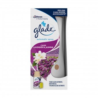 GLADE AUTOMATIC SPRAY BASE+RICARICA LAVENDER & JASMINE 269 ML, DEODORANTE AZIONE ISTANTANEA, S143559, 74062