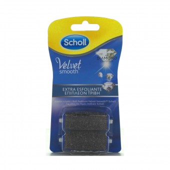 SCHOLL VELVET SOFT 2 RICARICHE ROLL EXTRA ESFOLIANTE , TRATTAMENTO PIEDI, S142616, 74227
