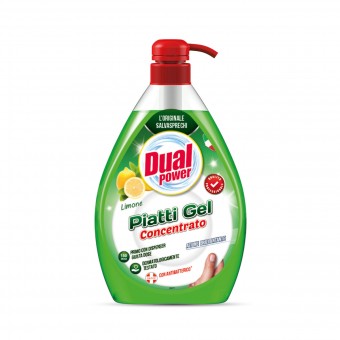 DUAL POWER PIATTI GEL CONCENTRATO LIMONE DISPENSER 600 ML , STOVIGLIE MANO, S142229, 74303