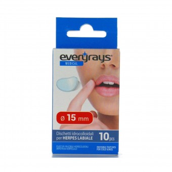EVERYRAYS MEDICAL 10 DISCHETTI IDROCOLLOIDI PER ACNE e HERPES LABIALE, MEDICAZIONE & PRONTO SOCCORSO, S142151, 74328