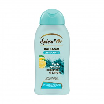 SPLENDOR BALSAMO PURIFICANTE ARGILLA NATURALE ed ESTRATTO DI LIMONE 300 ML, DOPO SHAMPOO, S142143, 74337