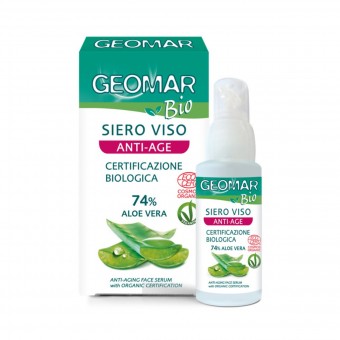 GEOMAR BIO SIERO VISO ANTI-AGE ALOE VARA 30 ML , CURA VISO DONNA, S141643, 74420