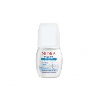 NIDRA DEOLATTE DEODORANTE ROLL ON INVISIBLE 48H IDRATANTE 50 ML , DEODORANTI ANTIODORE PER PERSONA, S141061, 74563