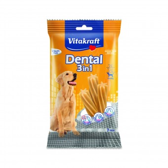 VITAKRAFT DENTAL 3in1 7 STICKS MEDIUM PER CANI +10 Kg, ACCESSORI, S140267, 74654