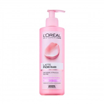 L'OREAL LATTE STRUCCANTE FIORI RARI PELLI SECCHE E SENSIBILI 400 ML, PULIZIA VISO DONNA, S140185, 74701