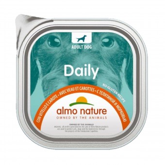ALMO NATURE DAILY CANE VITELLOeCAROTE VASCHETTA 300 Grammi, NUTRIZIONE, S139395, 74785