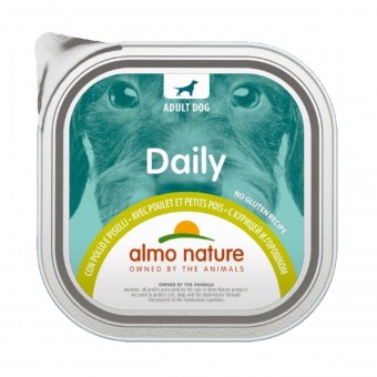 ALMO NATURE DAILY CANE POLLOePISELLI VASCHETTA 300 Grammi , NUTRIZIONE, S139394, 74786