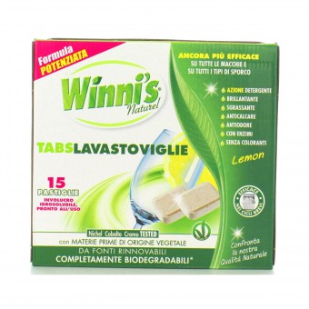 WINNI'S TUTTO IN 1 TABS LAVASTOVIGLIE 15 PASTIGLIE LEMON, LAVASTOVIGLIE, S135945, 75424