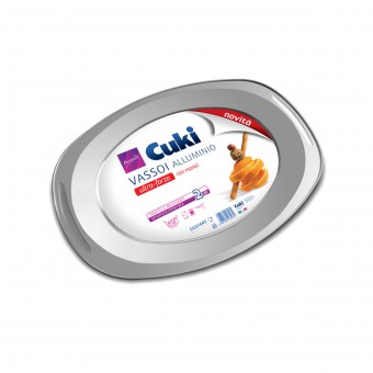 CUKI VASSOI ALLUMINIO CON MANICI 2 PEZZI 8 PORZIONI, SACCHETTI / VASCHETTE ALIMENTARI, S135853, 75465