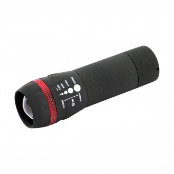 NOVA LINE TORCIA FLASHLIGHT LED 1W PLASTICA NERO/ROSSA TASCABILE , MATERIALE ELETTRICO, SPINE E PRESE ELETTRICHE, S135440, 75513