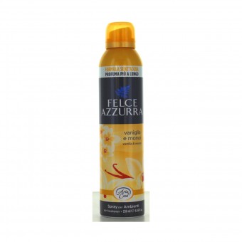 FELCE AZZURRA ARIA DI CASA SPRAY VANIGLIA DORATA 250 ML, DEODORANTE AZIONE ISTANTANEA, S133880, 75793