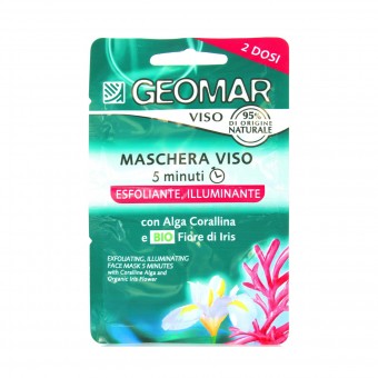 GEOMAR MASCHERA VISO 5 MINUTI ESFOLIANTE ILLUMINANTE 15 ML , PULIZIA VISO DONNA, S131281, 76048