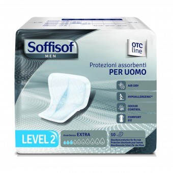 SOFFISOF PANNOLONI ADULTI MEN LEVEL 2 - 10 PZ DISPOSITIVO MEDICO CE DI CLASSE 1, INCONTINENZA ADULTI, S129220, 76279