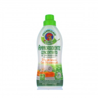 CHANTECLAIR VERT AMMORBIDENTE CONCENTRATO 31 LAVAGGI OLI ESSENZIALI FIOR DI COTONE 625 ML, AMMORBIDENTI, S129056, 76292