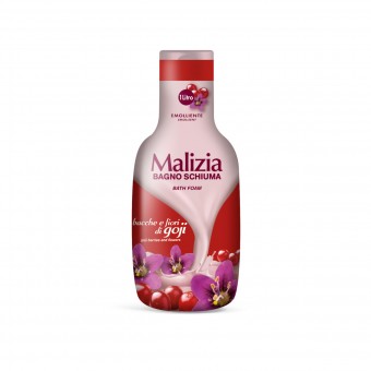 MALIZIA BAGNOSCHIUMA BACCHE E FIORI DI GOJI 1000 ML, BAGNO/DOCCIA SCHIUMA, S128266, 76442