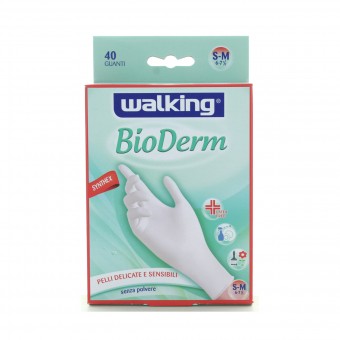 WALKING GUANTO LATTICE SINTETICO BIODERM USA E GETTA 40 PZ.SMALL/MEDIUM, GUANTI, S128220, 76466